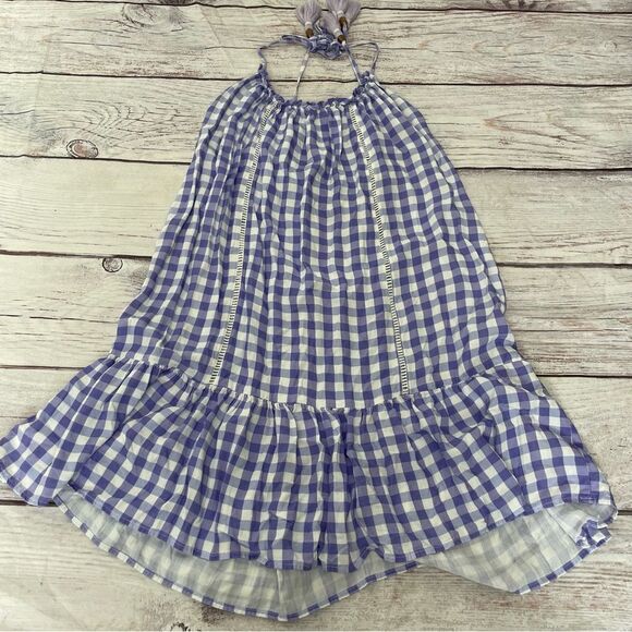 Maaji Seersucker Magnolia Short Dress Purple White Size M - Picture 3 of 9